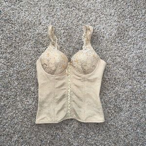 cream corset top